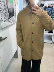 (M) BARBOUR バブアー キルティング ハーフ ジャケット ベージュのサムネイル