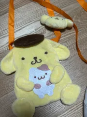 ポムポムプリン マフィン ポーチ ミニ クロスバッグ ガチャ + バッジ セット