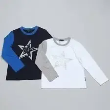 ベネトン キッズ 星 バイカラー Tシャツ 新品のサムネイル