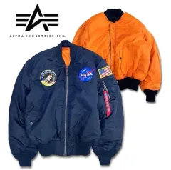 アルファインダストリーズ NASA リバーシブル MA-1ジャケット ブルゾン ヴィンテージ MA-1 DIESEL ma-1のサムネイル