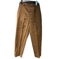 デミルクス ビームス Demi-Luxe BEAMS テーパードパンツ スラックス 34 黄土色 ■FY