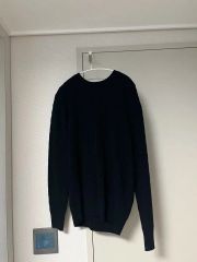 A.PRESSE【アプレッセ】　ニット 　ウール100% ネイビーセーター A.PRESSE【アプレッセ】 ニット ウール100% ネイビーセーター - メルカリ