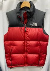 THE NORTH FACE ダウンジャケット M レッド/ブラック - メルカリ