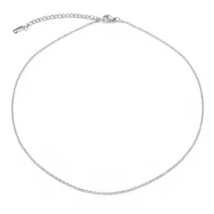 [&pixy]《Outlet》1.5mm Cable チェーンネックレス ロングネックレス 316L サージカステンレス 金属アレルギー対応 安心 レディース メンズ ユニセックス 金アレ シンプル 肌に優しい ゴールド シルバー (スチールシルバー)