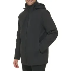 新品 L Calvin Klein カルバン・クライン フードコート パデッドコート ブラック カルバン・クライン パーカ ジップアップのサムネイル