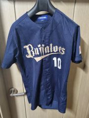 オリックスバファローズ 白崎浩之 直筆サイン入りユニフォーム オリ達