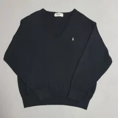 100 105 MUNSINGWEAR グランドスラム ウール Vネックニット Lのサムネイル
