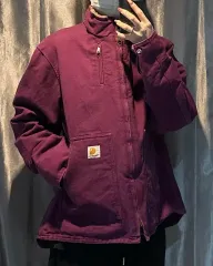 L Carhartt カーハート ロゴパッチ 딥PURPLE パープル ワークジャケットのサムネイル