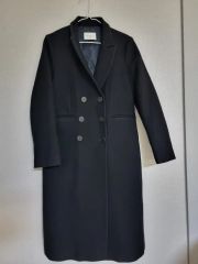 Ninegroundナイングラウンドロングウールチェスターコートブラック黒 