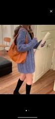 ケーブル編み ウール ニット ONE PIECE