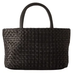 [IMAI BAG since 1977] イマイバッグ totrue 本革製 馬革 レディース ハンドバッグ 編み込み メッシュ エレガント デイリー (33162 ブラック)のサムネイル