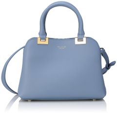フルーロンFLEURON ミニスワン 青 レザー ハンドバッグ - メルカリ