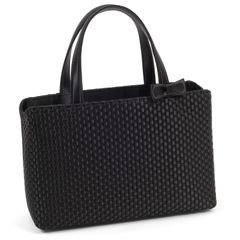 未使用級】COMTESSE ホースヘア×レザー 黒 シルバー金具 ハンドバッグ