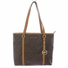 マイケルマイケルコース Michael michael kors ショルダーバッグ トートバッグ 総柄 A4 チャーム付き 茶 35F7GD4T2B /TK