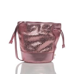 paquet パケ レザー メッシュハンドバッグ チョコ 本革 - メルカリ