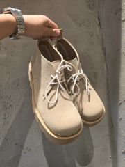 ミハラヤスヒロ】パストソールキャンバスブーツ 厚底 - メルカリ
