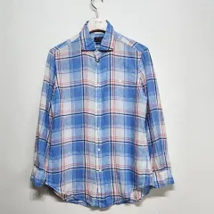ポロラルフローレン POLO RALPH LAUREN リネンチェックシャツ ウィメンズ M