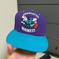90s NBA シャーロットホーネッツ スナップバックキャップ - メルカリ