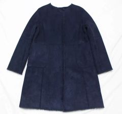 傷あり WEEKEND ネイビー ロングコート - メルカリ
