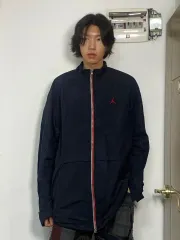 ジョーダン レッド ロゴ ブラック ウィンドブレーカー XL