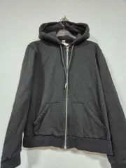 H&M 半クロップド丈 フードジップアップ M