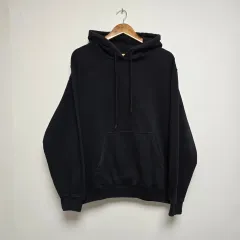 MSGM オーバーサイズ ロゴ 起毛 フード付きTシャツ ブラック (XS)のサムネイル
