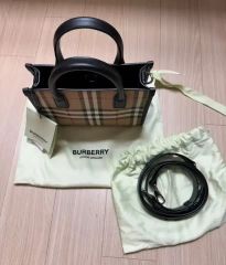 BURBERRY HOUSE CHECK DERBY LEATHER若干スレ有 - メルカリ