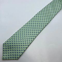 HERMESカタツムリとクローバー柄 ネクタイ グリーン - メルカリ