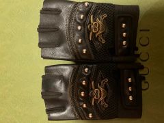 ジャンク品)GUCCI ホースビット レザーグローブ ブラック 手袋 - メルカリ