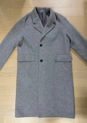 Theory セオリー ライトグレー チェスターコート カシミヤ100% L
