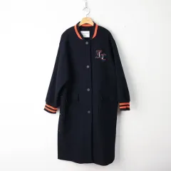 66/JUICY COUTURE ジューシークチュール ロゴ パッチ スナップ ロング コートのサムネイル