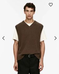 クーティー/25SS/チルデンニットベスト/定価40700円/ビッグシルエット クーティー/25SS/チルデンニットベスト/定価40700円/ビッグシルエット