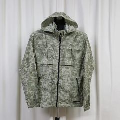 ハフ グレー系迷彩ナイロンジャケット ハーフジップ アノディック 
