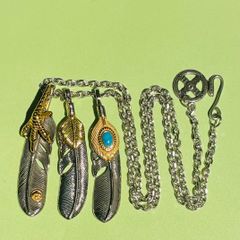キムタク 全金 ターコイズ フェザーセット ネックレス ノーブランド