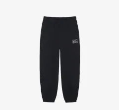 (2XL) ナイキ×ステューシー ウォッシュド フリース パンツ ブラック