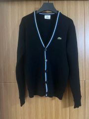 LACOSTE - ラコステ ハイゲージ コットン カーディガン ブラック 42号 ラコステ ハイゲージ コットン カーディガン ブラック 42号 - メルカリ