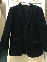 POLO RALPH LAUREN (ポロラルフローレン) ベルベット ジャケット ネイビー