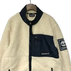 ティンバーランド ベージュ フリース ジップアップ ジャケットのサムネイル