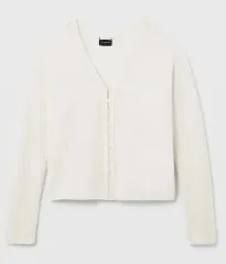 Club Monaco クラブモナコ アイボリー リバーシブル Vネック アルパカカーディガン ポール1106のサムネイル