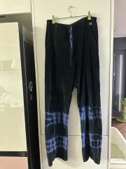 Champion ツアーベルベット タイダイ パンツ M ブルー