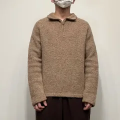 UNIQLO 90s ヴィンテージ ウール ハーフジップ ニット セーター