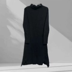 マム コットン タック ふっくら袖 デザイン フレアロング ワンピース F 