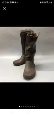 Crocs レディース レイン ロングブーツ ブラウン-(220)
