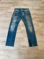 00s 初期 mastermind Wウエスト 金糸 デニムパンツ XL - メルカリ