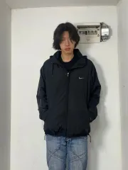 ナイキ ブラック サイドライン フーデッド アウター ジャケット 2XL