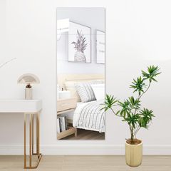 中古】ダンスミラー 割れない鏡 幅60x160cm 姿見 木色 10番 - メルカリ