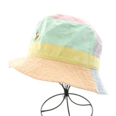 ポロ ラルフローレン POLO RALPH LAUREN カラーブロックド オックスフォード バケットハット バケハ ロゴ刺繍 L/XL マルチカラー 0200011803 /KU