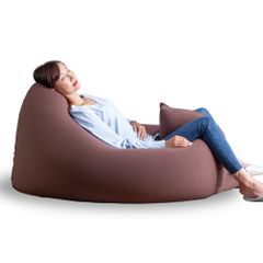 ブラウン キルティングビーズクッション Drop2 - メルカリ