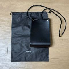 本革ALLSAINTS MILA レザーミニダブルポーチバック - メルカリ