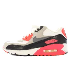 ナイキ NIKE AIR MAX 90 PREM LTR スニーカー シューズ US5Y 白 赤 724879-100 /TK